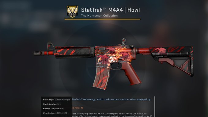 A collector bought a CS GO skin for a record price