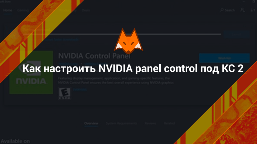 How to customize NVIDIA panel control for CS 2