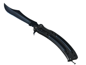 ★ Butterfly Knife | Blue Steel (Well-Worn)