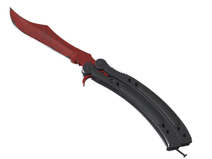 ★ Butterfly Knife | Crimson Web (Minimal Wear)