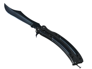 ★ StatTrak™ Butterfly Knife | Blue Steel (Minimal Wear)