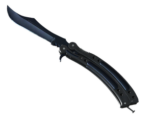 ★ StatTrak™ Butterfly Knife | Blue Steel (Battle-Scarred)