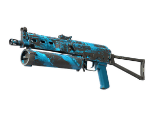 StatTrak™ PP-Bizon | Blue Streak (Well-Worn)