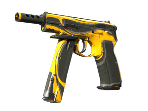 StatTrak™ CZ75-Auto | Yellow Jacket (Battle-Scarred)