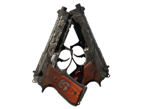 StatTrak™ Dual Berettas | Dualing Dragons (Well-Worn)