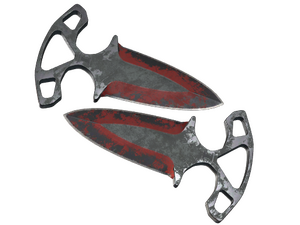 ★ Shadow Daggers | Crimson Web (Battle-Scarred)