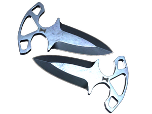 ★ Shadow Daggers | Blue Steel (Well-Worn)