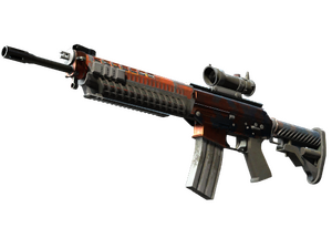 StatTrak™ SG 553 | Danger Close (Battle-Scarred)