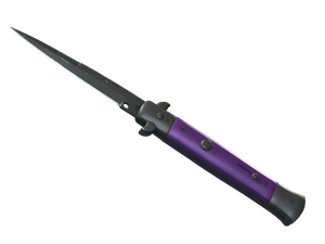 ★ Stiletto Knife | Ultraviolet (Well-Worn)