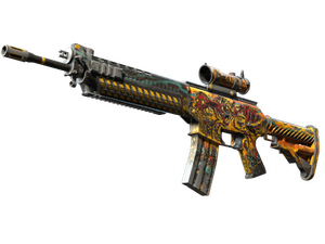 StatTrak™ SG 553 | Colony IV (Well-Worn)