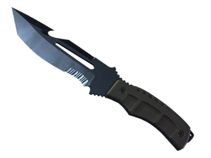 ★ StatTrak™ Survival Knife | Blue Steel (Well-Worn)