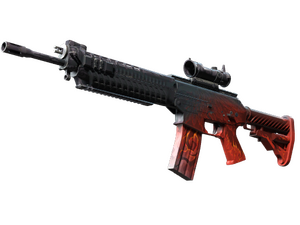 StatTrak™ SG 553 | Darkwing (Well-Worn)