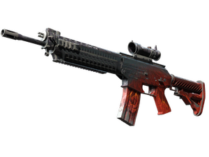 StatTrak™ SG 553 | Darkwing (Battle-Scarred)