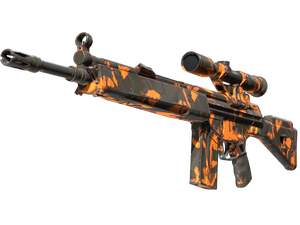 StatTrak™ G3SG1 | Orange Crash (Well-Worn)