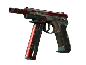 StatTrak™ CZ75-Auto | Red Astor (Battle-Scarred)