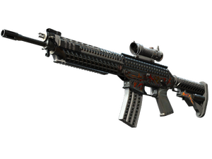 SG 553 | Heavy Metal (Battle-Scarred)