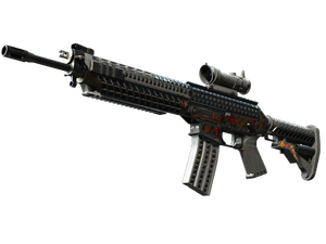 StatTrak™ SG 553 | Heavy Metal (Field-Tested)