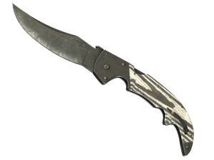 ★ Falchion Knife | Black Laminate (Battle-Scarred)