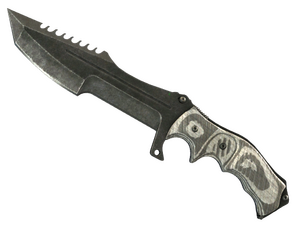 ★ Huntsman Knife | Black Laminate (Battle-Scarred)