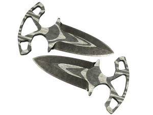 ★ Shadow Daggers | Black Laminate (Battle-Scarred)