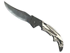 ★ StatTrak™ Falchion Knife | Black Laminate (Minimal Wear)