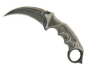 ★ Karambit | Black Laminate (Battle-Scarred)