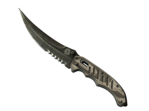 ★ Flip Knife | Black Laminate (Battle-Scarred)