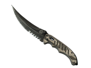 ★ Flip Knife | Black Laminate (Well-Worn)