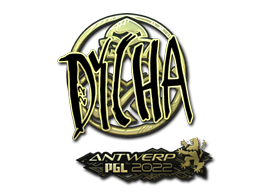 Sticker | dycha (Gold) | Antwerp 2022