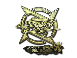 Sticker | Plopski (Gold) | Antwerp 2022