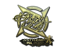 Sticker | es3tag (Gold) | Antwerp 2022