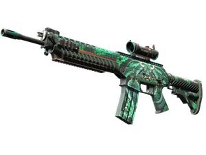 StatTrak™ SG 553 | Dragon Tech (Minimal Wear)