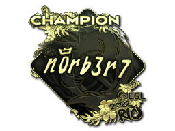 Sticker | n0rb3r7 (Gold, Champion) | Rio 2022