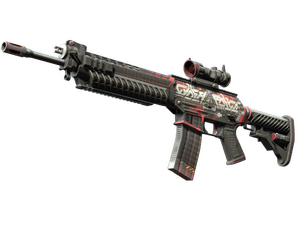 StatTrak™ SG 553 | Cyberforce (Well-Worn)