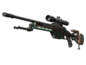 Souvenir SSG 08 | Azure Glyph (Minimal Wear)