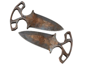 ★ Shadow Daggers | Rust Coat (Battle-Scarred)