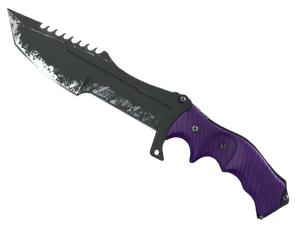 ★ StatTrak™ Huntsman Knife | Ultraviolet (Well-Worn)