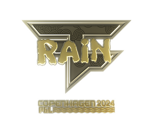 Sticker | rain (Gold) | Copenhagen 2024