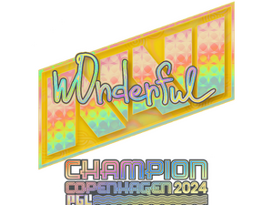 Sticker | w0nderful (Holo, Champion) | Copenhagen 2024