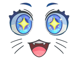 Sticker | Kawaii Eyes (Glitter)