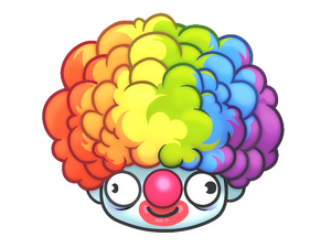 Sticker | Clown Wig