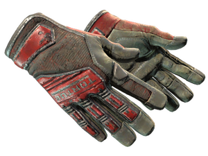 ★ Specialist Gloves | Crimson Web (Battle-Scarred)