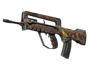 StatTrak™ FAMAS | Eye of Athena (Battle-Scarred)