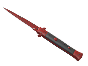 ★ Stiletto Knife | Crimson Web (Well-Worn)