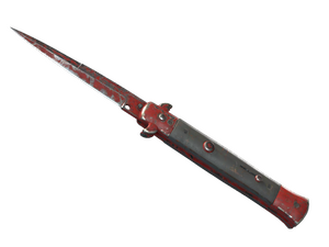 ★ Stiletto Knife | Crimson Web (Battle-Scarred)