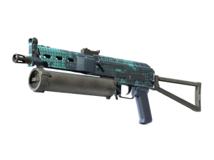 StatTrak™ PP-Bizon | Cobalt Halftone (Minimal Wear)