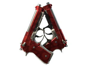 StatTrak™ Dual Berettas | Hemoglobin (Factory New)