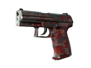 P2000 | Red FragCam (Battle-Scarred)