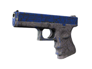 Glock-18 | Blue Fissure (Well-Worn)