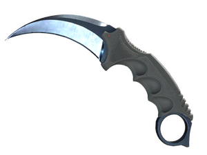 ★ Karambit | Blue Steel (Well-Worn)